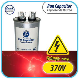 Appli Parts Condensador Capacitor de Marcha 75 Mfd uF (microfaradios) 370VAC CBB65 Universal Aire acondicionado y otras aplicaciones Redondo UL E476928 14cm Alto 5.7cm Ancho CON-75-370-R Appli Parts Condensador Capacitor de Marcha 75 Mfd uF (microfaradios) 370VAC CBB65 Universal Aire acondicionado y otras aplicaciones Redondo UL E476928 14cm Alto 5.7cm Ancho CON-75-370-R