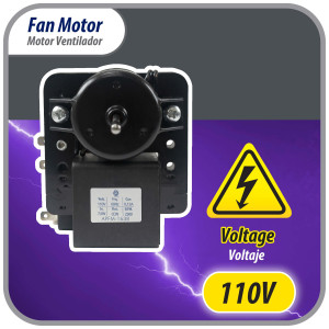 Appli Parts APFM-1638 Motor Ventilador para evaporadores de refrigeradoras 110 V, 60 Hz, 0.12 A, 7.5 W, 2500 rpm, CCW Giro contrario a las agujas del reloj, eje 4.3 cm Sirve 200D2940P005, 200D2940P011, P009, WR01F01638  Appli Parts APFM-1638 Motor Ventilador para evaporadores de refrigeradoras 110 V, 60 Hz, 0.12 A, 7.5 W, 2500 rpm, CCW Giro contrario a las agujas del reloj, eje 4.3 cm Sirve 200D2940P005, 200D2940P011, P009, WR01F01638