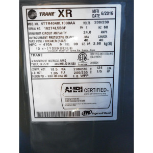 Unidad Cond. Descarga Vertical 48.000btu Xr14 Trane Seer15.5 R410 208-230v/60hz/1ph 4ttr4048l1 Unidad Cond. Descarga Vertical 48.000btu Xr14 Trane Seer15.5 R410 208-230v/60hz/1ph 4ttr4048l1