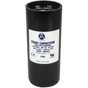 Appli Parts Condensador Capacitor Arranque 650-780 Mfd (microfaradios) uF 110-125 VAC remplazo universal para motores electricos de distintas aplicaciones 4.6cm Diametro 11cm Alto CON-650-110
 Appli Parts Condensador Capacitor Arranque 650-780 Mfd (microfaradios) uF 110-125 VAC remplazo universal para motores electricos de distintas aplicaciones 4.6cm Diametro 11cm Alto CON-650-110