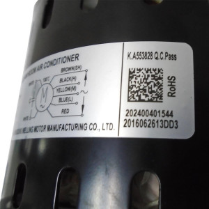 Motor Ventilador Split Ecox Split Unidad Interna 11002012002957 / 202400401544
Ydk125-6b / Yks-125-6-6
Sirve: Eiv4wc60cxxb / Eiv4wc36cxxb / Eih4wc36cxxb / Eih4wc60cxxb