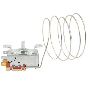 Appli Parts Termostato de refrigeracion para neveras, congeladores, exhibidores frios SPST Entrada fria -17.5 C Corte frio -24 C Corte Caliente -10 C Capilar 1200 mm remplaza K50P-1126 APRT-1126 Appli Parts Termostato de refrigeracion para neveras, congeladores, exhibidores frios SPST Entrada fria -17.5 C Corte frio -24 C Corte Caliente -10 C Capilar 1200 mm remplaza K50P-1126 APRT-1126