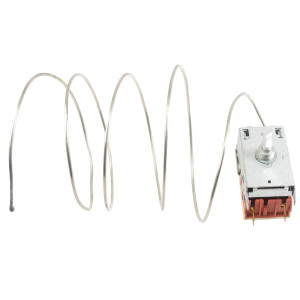 Appli Parts APRT-1126 Termostato de refrigeracion para neveras, congeladores, exhibidores frios SPST Entrada fria -17.5 C Corte frio -24 C Corte Caliente -10 C Capilar 1200 mm, remplaza K50P-1126
