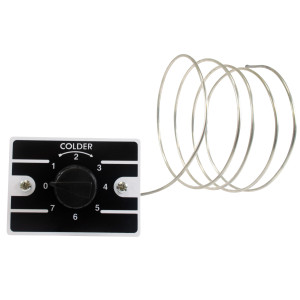 Appli Parts Termostato de refrigeracion para neveras, congeladores, exhibidores frios SPST Entrada fria -17.5 C Corte frio -24 C Corte Caliente -10 C Capilar 1200 mm remplaza K50P-1126 APRT-1126 Appli Parts Termostato de refrigeracion para neveras, congeladores, exhibidores frios SPST Entrada fria -17.5 C Corte frio -24 C Corte Caliente -10 C Capilar 1200 mm remplaza K50P-1126 APRT-1126