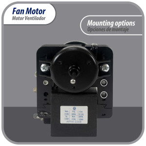 Appli Parts APFM-2268 Motor Ventilador para evaporadores de refrigeradoras 110 V, 60 Hz, 0.12 A, 7.5 W, 2500 rpm, CCW Giro contrario a las agujas del reloj, eje 2.8cm Sirve 200D2940P001C, 200D2940P002, P009, WR01F02268  Appli Parts APFM-2268 Motor Ventilador para evaporadores de refrigeradoras 110 V, 60 Hz, 0.12 A, 7.5 W, 2500 rpm, CCW Giro contrario a las agujas del reloj, eje 2.8cm Sirve 200D2940P001C, 200D2940P002, P009, WR01F02268
