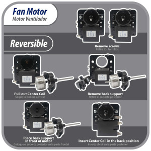 Appli Parts APFM-2268 Motor Ventilador para evaporadores de refrigeradoras 110 V, 60 Hz, 0.12 A, 7.5 W, 2500 rpm, CCW Giro contrario a las agujas del reloj, eje 2.8cm Sirve 200D2940P001C, WR01F02268