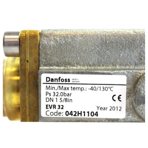 Danfoss 042H1104 Valvula Solenoide 1-5/8 pulg, EVR 32, Soldable (Solo Cuerpo) Danfoss 042H1104 Valvula Solenoide 1-5/8 pulg, EVR 32, Soldable (Solo Cuerpo)