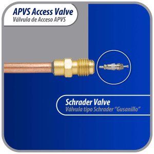 Appli Parts Valvula de acceso de 1/4 SAE x 1/4 pulg OD x con vastago de cobre de 5cm de largo con nucleo y tapa de laton con removedor de nucleo y empacadura APVS-14142 Appli Parts Valvula de acceso de 1/4 SAE x 1/4 pulg OD x con vastago de cobre de 5cm de largo con nucleo y tapa de laton con removedor de nucleo y empacadura APVS-14142