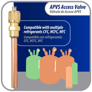 Appli Parts Valvula de acceso de 1/4 SAE x 1/4 pulg OD x con vastago de cobre de 5cm de largo con nucleo y tapa de laton con removedor de nucleo y empacadura APVS-14142 Appli Parts Valvula de acceso de 1/4 SAE x 1/4 pulg OD x con vastago de cobre de 5cm de largo con nucleo y tapa de laton con removedor de nucleo y empacadura APVS-14142