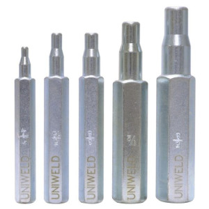 Uniweld 70005 Juego Expansores 1/4 - 5/16 - 3/8 - 1/2 - 5/8 pulg