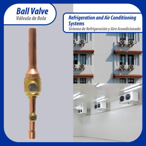 Appli Parts APBV-014 Valvula de Cierre 1/4 pulg tipo Bola de conexion soldable con puerto de servicio SAE de 1/4 de pulg presion maxima de trabajo 610 psi temperaturas de -30 C a 120 C longitud total 165.5 mm Appli Parts APBV-014 Valvula de Cierre 1/4 pulg tipo Bola de conexion soldable con puerto de servicio SAE de 1/4 de pulg presion maxima de trabajo 610 psi temperaturas de -30 C a 120 C longitud total 165.5 mm