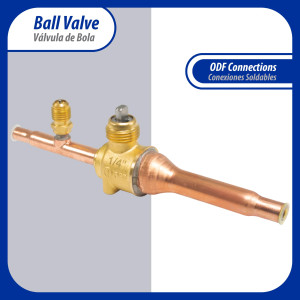 Appli Parts APBV-014 Valvula de Cierre 1/4 pulg tipo Bola de conexion soldable con puerto de servicio SAE de 1/4 de pulg presion maxima de trabajo 610 psi temperaturas de -30 C a 120 C longitud total 165.5 mm Appli Parts APBV-014 Valvula de Cierre 1/4 pulg tipo Bola de conexion soldable con puerto de servicio SAE de 1/4 de pulg presion maxima de trabajo 610 psi temperaturas de -30 C a 120 C longitud total 165.5 mm