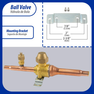 Appli Parts APBV-014 Valvula de Cierre 1/4 pulg tipo Bola de conexion soldable con puerto de servicio SAE de 1/4 de pulg presion maxima de trabajo 610 psi temperaturas de -30 C a 120 C longitud total 165.5 mm Appli Parts APBV-014 Valvula de Cierre 1/4 pulg tipo Bola de conexion soldable con puerto de servicio SAE de 1/4 de pulg presion maxima de trabajo 610 psi temperaturas de -30 C a 120 C longitud total 165.5 mm