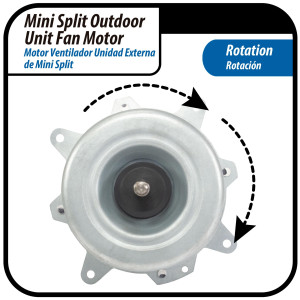 Motor Ventilador Unidad Externa YKT-24-6-10L RoHS YDK24-6FB(B) (YDK24-6F-23) 220-240V/60Hz 24W 6p 0.35A Bcl LRA 0.40A 202400401340 11002012000833 
Sirve: NBCM018C10B, PAC12047, X2