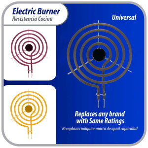 WB30X253 Appli Parts Resistencia Cocina Estufa 4 Vueltas, 8 pulg, 240 V, Compatible con General Electric SP21YA, WB30K10003, 404072, SU202, SP21YA, TS4W8221, Y04000035, WB30T10071, 5304431015, 5303015715 WB30X253 Appli Parts Resistencia Cocina Estufa 4 Vueltas, 8 pulg, 240 V, Compatible con General Electric SP21YA, WB30K10003, 404072, SU202, SP21YA, TS4W8221, Y04000035, WB30T10071, 5304431015, 5303015715