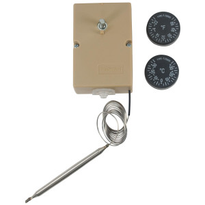 Appli Parts APRT-711 Termostato de Refrigeracion, con Temperatura minima de -35 C (-31 F) y temperatura maxima de +35 C (95 F), tubo capilar de 1200 mm y bulbo de 10.5cm modelo F2000 16A a 250V