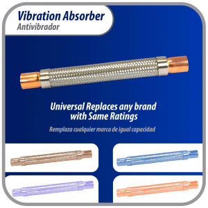 Appli Parts APVE-138 Antivibrador 1-3/8 pulg Soldable Eliminador de Vibracion 37cm Largo 500psi presion maxima de trabajo y 3.265psi presion de rotura Appli Parts APVE-138 Antivibrador 1-3/8 pulg Soldable Eliminador de Vibracion 37cm Largo 500psi presion maxima de trabajo y 3.265psi presion de rotura