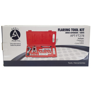 Appli Parts APT-FT278 Juego Expansor y Corte kit de herramientas incluye Avellanador de tubo de cobre, Llave ratchet y cortador de tubo de 1/8 hasta 3/4 de pulg Appli Parts APT-FT278 Juego Expansor y Corte kit de herramientas incluye Avellanador de tubo de cobre, Llave ratchet y cortador de tubo de 1/8 hasta 3/4 de pulg