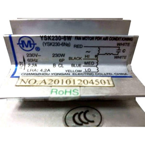 Motor A.A. Fan Coil Ysk230-6w/Ysk230-6n8 230w 230v/60hz Mta4-60cr Motor A.A. Fan Coil Ysk230-6w/Ysk230-6n8 230w 230v/60hz Mta4-60cr