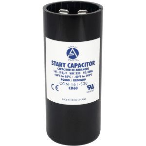 Appli Parts Condensador Capacitor Arranque 161-193 Mfd (microfaradios) uF 330 VAC remplazo universal para motores electricos de distintas aplicaciones 3.7cm Diametro 8.6cm Alto CON-161-330
 Appli Parts Condensador Capacitor Arranque 161-193 Mfd (microfaradios) uF 330 VAC remplazo universal para motores electricos de distintas aplicaciones 3.7cm Diametro 8.6cm Alto CON-161-330