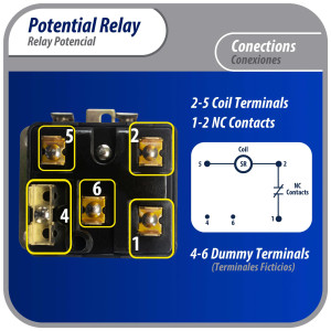 Appli Parts APPR-069 Relay Potencial 069, Voltaje de Bobina 332 V, Recogida Minima 180 V, Recogida Maxima 193 V, Caida Maxima 105 V, 50/60Hz Remplazo universal para unidades de refrigeracion y aire acondicionado Appli Parts APPR-069 Relay Potencial 069, Voltaje de Bobina 332 V, Recogida Minima 180 V, Recogida Maxima 193 V, Caida Maxima 105 V, 50/60Hz Remplazo universal para unidades de refrigeracion y aire acondicionado