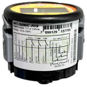 Controlador Electronico  Full Gauge Temperatura Bomba  calor 110/220v Mt-526c