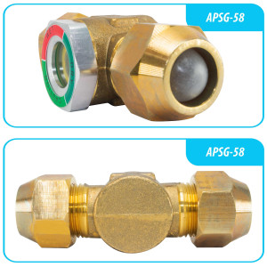 Appli Parts APSG-58A Visor de Liquido 5/8 pulg Flare e Indicador de Humedad con conexiones Rosca con cuerpo extraible para Sistemas de Refrigeracion y Aire Acondicionado compatible con refrigerantes CFC, HCFC, HFC Appli Parts APSG-58A Visor de Liquido 5/8 pulg Flare e Indicador de Humedad con conexiones Rosca con cuerpo extraible para Sistemas de Refrigeracion y Aire Acondicionado compatible con refrigerantes CFC, HCFC, HFC