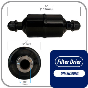 Appli Parts APFD-084 Filtro Secador 1/2 pulg para linea Liquido para Sistemas de Refrigeracion y aire acondicionado 084 SAE Rosca Universal Unidireccional 152mm Largo 51mm Ancho Appli Parts APFD-084 Filtro Secador 1/2 pulg para linea Liquido para Sistemas de Refrigeracion y aire acondicionado 084 SAE Rosca Universal Unidireccional 152mm Largo 51mm Ancho