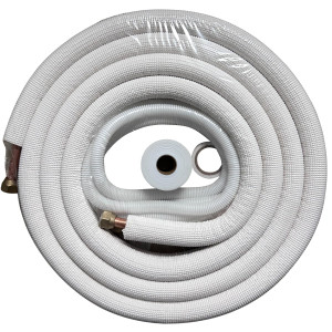 Appli Parts APLS-K38583813 Kit de Tuberia Mini Split 3/8 x 5/8 in, 4 m, con Aislante 3/8, Manguera Desague, Cinta Momia y Cinta Teflon
