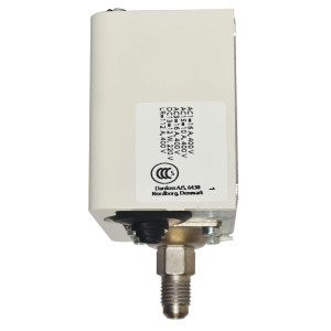 Danfoss 060-117191 Presostato KP5 de Alta para Sistemas de Refrigeracion con Reset Automatico, Diferencial Max 87 psi y conexion para 1/4 Flare 060-117166