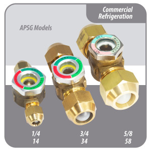 Appli Parts APSG-14A Visor de Liquido 1/4 pulg Flare e Indicador de Humedad con conexiones Rosca con cuerpo extraible para Sistemas de Refrigeracion y Aire Acondicionado compatible con refrigerantes CFC, HCFC, HFC Appli Parts APSG-14A Visor de Liquido 1/4 pulg Flare e Indicador de Humedad con conexiones Rosca con cuerpo extraible para Sistemas de Refrigeracion y Aire Acondicionado compatible con refrigerantes CFC, HCFC, HFC