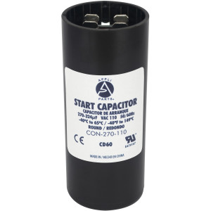 Appli Parts Condensador Capacitor Arranque 270-324 Mfd (microfaradios) uF 110-125 VAC remplazo universal para motores electricos de distintas aplicaciones 3.7cm Diametro 8.6cm Alto CON-270-110
 Appli Parts Condensador Capacitor Arranque 270-324 Mfd (microfaradios) uF 110-125 VAC remplazo universal para motores electricos de distintas aplicaciones 3.7cm Diametro 8.6cm Alto CON-270-110