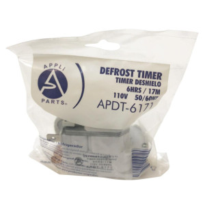 Appli Parts APDT-6171 6 hr, 17 min, 110 V, 50/60 Hz, Timer de Deshielo Pin 1-234 para Refrigeradoras estilo Asiatico, remplaza DBZ-617-1D4, NUV-617, GG15JB2002A y otras Appli Parts APDT-6171 6 hr, 17 min, 110 V, 50/60 Hz, Timer de Deshielo Pin 1-234 para Refrigeradoras estilo Asiatico, remplaza DBZ-617-1D4, NUV-617, GG15JB2002A y otras