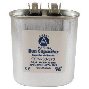 Appli Parts Condensador Capacitor de Marcha 30 Mfd uF (microfaradios) 370VAC CBB65 Universal Aire acondicionado y otras aplicaciones Ovalado UL E476928 5.1cm Ancho 2.5cm Profundidad 7.6cm Alto CON-30-370 Appli Parts Condensador Capacitor de Marcha 30 Mfd uF (microfaradios) 370VAC CBB65 Universal Aire acondicionado y otras aplicaciones Ovalado UL E476928 5.1cm Ancho 2.5cm Profundidad 7.6cm Alto CON-30-370