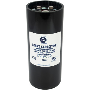 Appli Parts Condensador Capacitor Arranque 590-708 Mfd (microfaradios) uF 250 VAC remplazo universal para motores electricos de distintas aplicaciones 4.6cm Diametro 11cm Alto CON-590-250
 Appli Parts Condensador Capacitor Arranque 590-708 Mfd (microfaradios) uF 250 VAC remplazo universal para motores electricos de distintas aplicaciones 4.6cm Diametro 11cm Alto CON-590-250