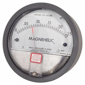 Magnehelic Presion Diferencial 0-025 H2o 102001-01 3T314