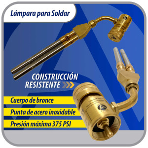 Appli Parts APHT-1D2 Soplete Boquilla de Soldar, Antorcha, Lampara doble para usar con Propano o Mapp para usos en plomeria electricidad refrigeracion aire acondicionado y mas