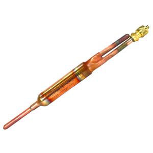 Appli Parts APFD-115S Filtro Secador con conexion 1/4 x 1/4 pulg 15 gramos, con valvula de gusanillo, para uso en sistema de refrigeracion y aire acondicionado