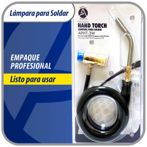 Appli Parts APHT-3W soplete boquilla para soldar o fundir con mapp o propano incluye manguera de 5 pies de largo y manilla, antorcha, lampara para soldadura blanda y fuerte para HVAC y plomeria