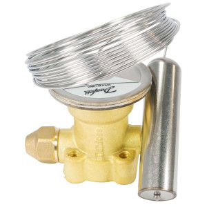 Danfoss 067B3342 Elemento Termostatico para Valvula de Expansion TE 5 R404, R507 Puerto de Ecualizacion de 1/4pulg -40C a 10C Tubo Capilar de 3m incluye Kit de Sellos 067B0575 y Cinta de Amarre