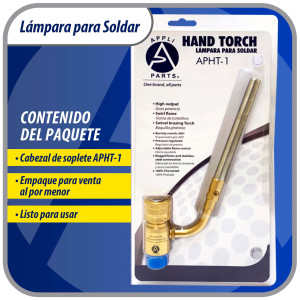 Appli Parts APHT-1 Soplete Boquilla de Soldar, Antorcha, Lampara para usar con Propano o Mapp en plomeria electricidad refrigeracion aire acondicionado y mas