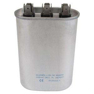 Appli Parts Condensador Capacitor de Marcha 25+5 Mfd uF (microfaradios) 370VAC CBB65 Universal Aire acondicionado y otras aplicaciones Ovalado UL E476928 CON-25/5-370 Appli Parts Condensador Capacitor de Marcha 25+5 Mfd uF (microfaradios) 370VAC CBB65 Universal Aire acondicionado y otras aplicaciones Ovalado UL E476928 CON-25/5-370