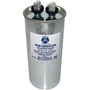Appli Parts Condensador Capacitor de Marcha 75 Mfd uF (microfaradios) 370VAC o 450VAC CBB65 Universal Aire acondicionado y otras aplicaciones Redondo UL E476928 13.6cm Alto 5.5cm Ancho CON-75-450 Appli Parts Condensador Capacitor de Marcha 75 Mfd uF (microfaradios) 370VAC o 450VAC CBB65 Universal Aire acondicionado y otras aplicaciones Redondo UL E476928 13.6cm Alto 5.5cm Ancho CON-75-450
