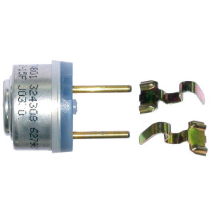 Whirlpool 627985 Bimetal Termodisco para Fabricador de Hielo de Refrigerador, Doble Pin, Compatible con WP627985, W10290336, 0056603, 14210687, 627808, 627984