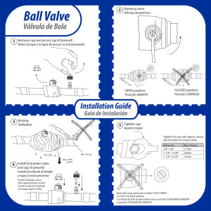 Appli Parts APBV-218 Valvula de Cierre 2-1/8 pulg tipo Bola de conexion soldable con puerto de servicio SAE de 1/4 de pulg presion maxima de trabajo 610 psi temperaturas de -30 C a 120 C longitud total 322 mm Appli Parts APBV-218 Valvula de Cierre 2-1/8 pulg tipo Bola de conexion soldable con puerto de servicio SAE de 1/4 de pulg presion maxima de trabajo 610 psi temperaturas de -30 C a 120 C longitud total 322 mm