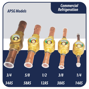 Appli Parts APSG-38AS Visor de Liquido 3/8 pulg Indicador de Humedad con conexiones Soldable con cuerpo solido para Sistemas de Refrigeracion y Aire Acondicionado compatible con refrigerantes CFC, HCFC, HFC Appli Parts APSG-38AS Visor de Liquido 3/8 pulg Indicador de Humedad con conexiones Soldable con cuerpo solido para Sistemas de Refrigeracion y Aire Acondicionado compatible con refrigerantes CFC, HCFC, HFC