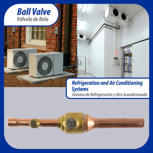 Appli Parts APBV-038 Valvula de Cierre 3/8 pulg tipo Bola de conexion soldable con puerto de servicio SAE de 1/4 de pulg presion maxima de trabajo 610 psi temperaturas de -30 C a 120 C longitud total 165 mm Appli Parts APBV-038 Valvula de Cierre 3/8 pulg tipo Bola de conexion soldable con puerto de servicio SAE de 1/4 de pulg presion maxima de trabajo 610 psi temperaturas de -30 C a 120 C longitud total 165 mm