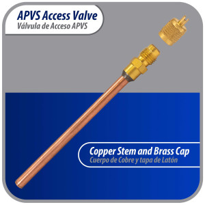 Appli Parts Valvula de acceso de 1/4 SAE x 3/16 pulg OD x con vastago de cobre de 8cm de largo con nucleo y tapa de laton con removedor de nucleo y empacadura APVS-143163 Appli Parts Valvula de acceso de 1/4 SAE x 3/16 pulg OD x con vastago de cobre de 8cm de largo con nucleo y tapa de laton con removedor de nucleo y empacadura APVS-143163