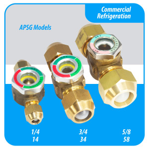 Appli Parts APSG-34A Visor de Liquido 3/4 pulg Flare e Indicador de Humedad con conexiones Rosca con cuerpo extraible para Sistemas de Refrigeracion y Aire Acondicionado compatible con refrigerantes CFC, HCFC, HFC Appli Parts APSG-34A Visor de Liquido 3/4 pulg Flare e Indicador de Humedad con conexiones Rosca con cuerpo extraible para Sistemas de Refrigeracion y Aire Acondicionado compatible con refrigerantes CFC, HCFC, HFC