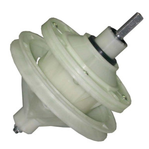Appli Parts APTW-81027 Transmision para Lavadora Eje Cuadrado con Polea, Base 4 Huecos, Reemplazo TM1027 Compatible con LG, Mabe, Samsung, Daewoo, Sankey, Daka, Hitachi, Hoover y otras.